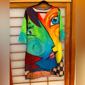 Colorful Fun Dress, XL, NWT